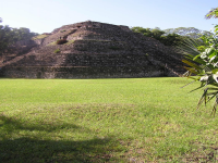 The Chacchoben Maya temple pyramid